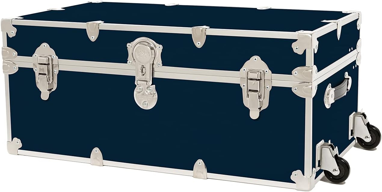 Rhino Trunk & Case Large Armor Trunk with Removable Wheels, Summer Camp, College, Storage 32