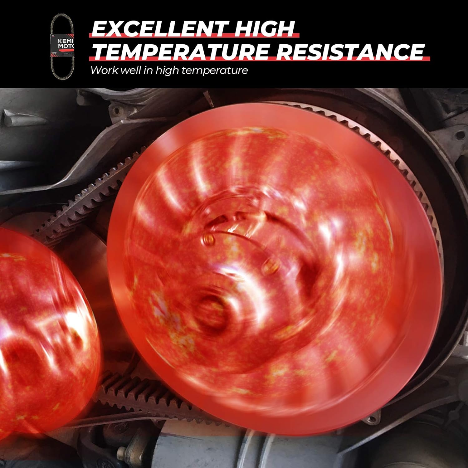 RZR XP 1000 Belt, kemimoto RZR General 1000 Heavy Duty Carbon Drive Belt Compatible With 2015-2022 Polaris General RZR XP 1000 / S 1000, Replace for 3211180 27C4159