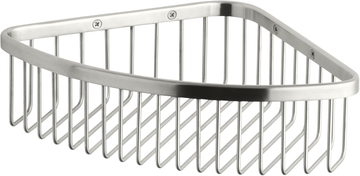 KOHLER K-1897-S Shower Basket, 1, Polished Stainless Pack of 2