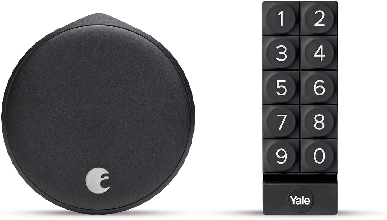 August Wi-Fi, (4th Generation) Smart Lock &ndash; Fits Your Existing Deadbolt in Minutes, Matte Black