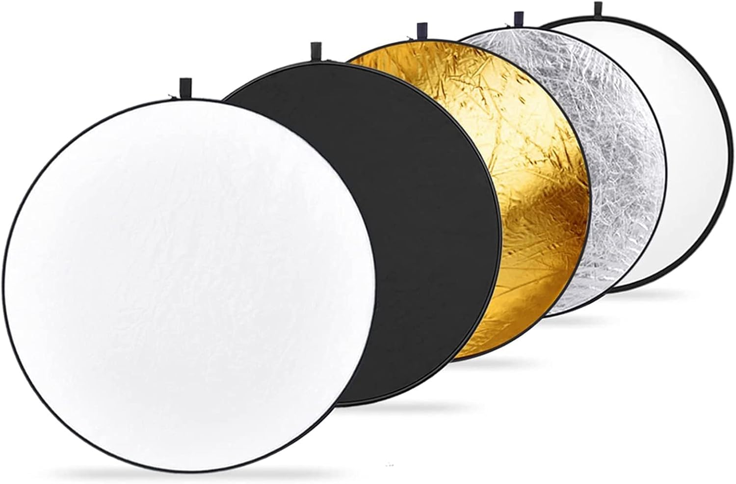 Neewer 43 Inch/110 Centimeter Light Reflector 5-in-1 Collapsible Multi-Disc with Bag - Translucent, Silver, Gold, White and Black for Studio Photography Lighting and Outdoor Lighting