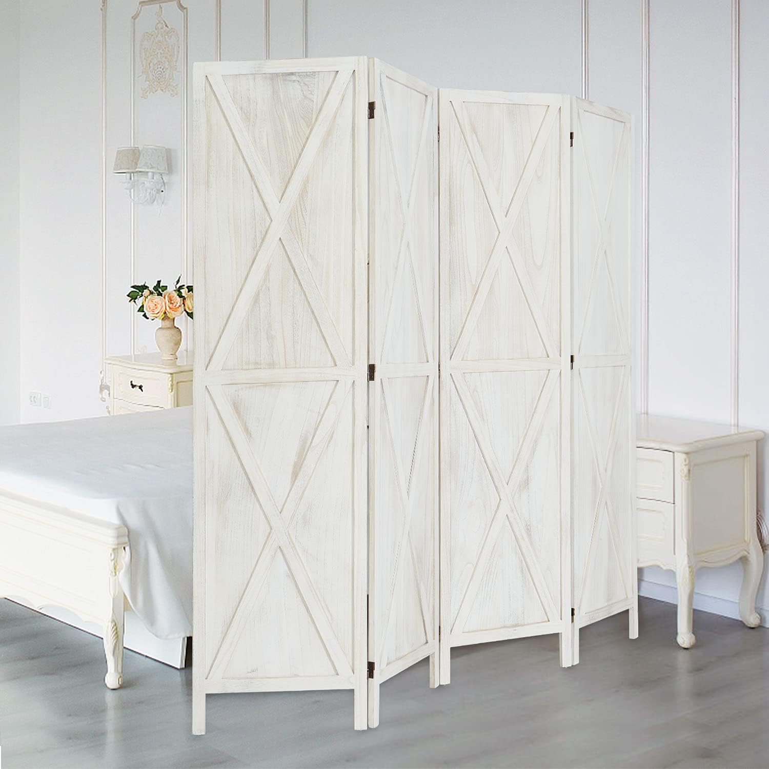 Room Dividers and Folding Privacy Screens - 5.9ft Tall Portable Freestanding Privacy Screen, Space Partition Divider, Room Seperating Divider for Home Office