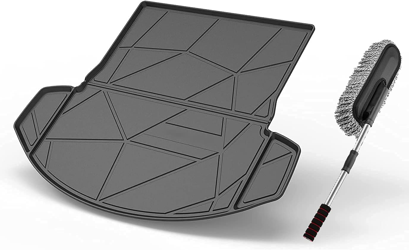 Premium FlexTough All-Protection Cargo Mat Liner , Heavy Duty Trunk Liner for Mazda CX-9 2018-2020 , &ndash;w/Traction Grips & Fresh Design(for Mazda CX-9 2018-2020)