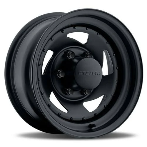15x12 6x139.70mm|6x5.5 inch U.S. Wheel 204 Series Stealth Blade Black Wheels