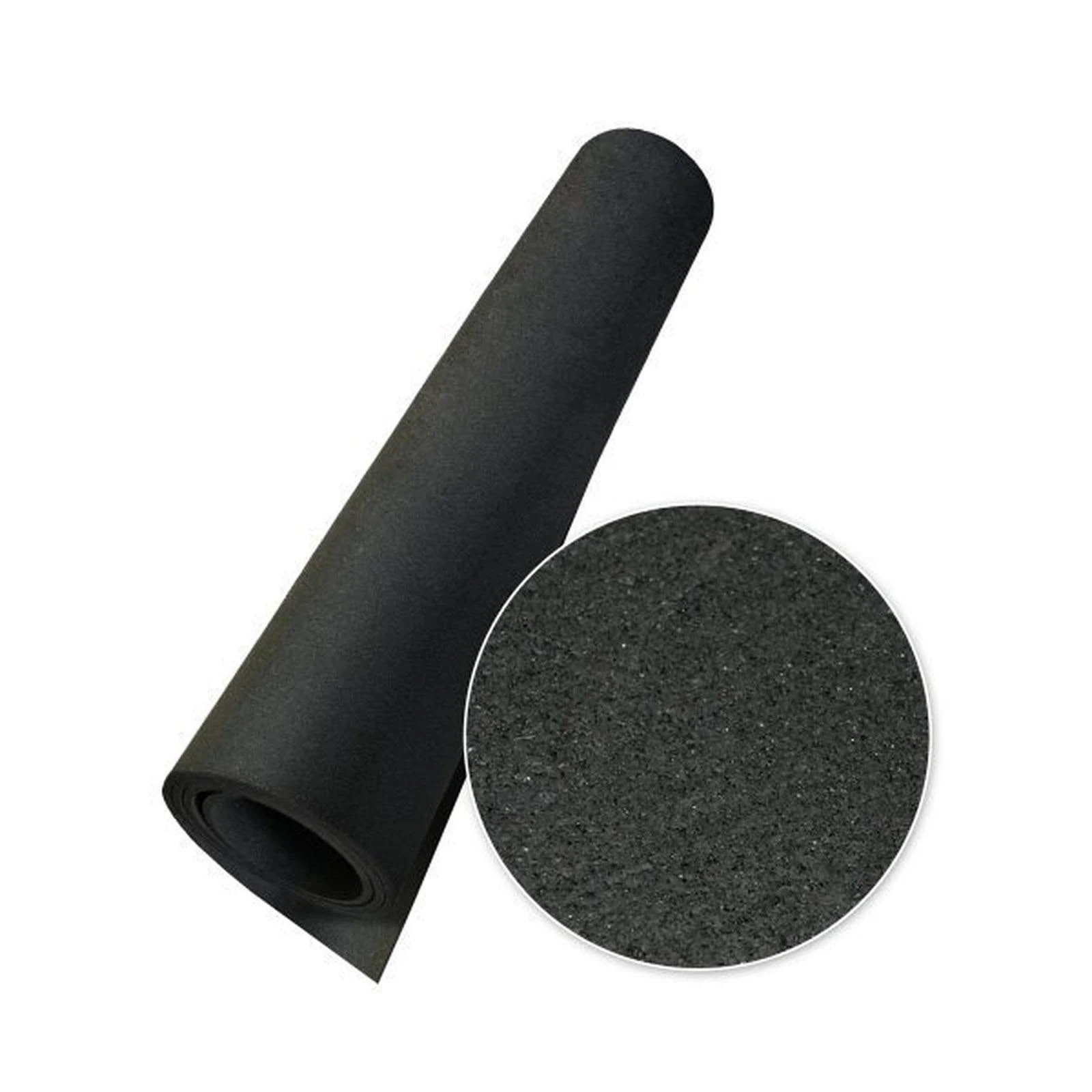 Rubber-Cal Elephant Bark Rubber Flooring - 3/16 in. x 4 ft. x 8 ft. - Black