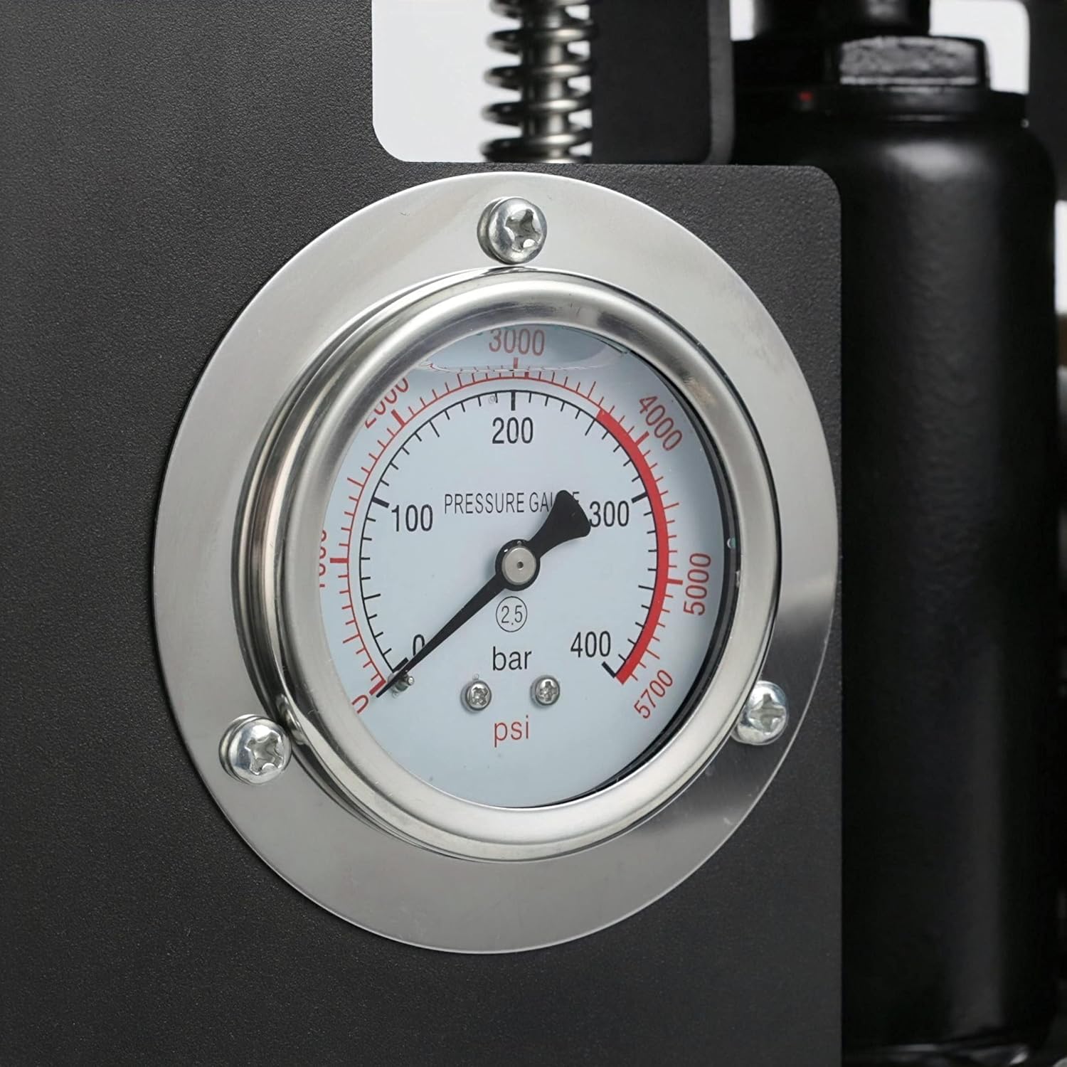 12Ton Hydraulic Heat Press Machine w/ Pressure Gauge, Upgrade 900W Heat Press with Dual 3x5 inch Heated Plates, w/Timer, Temp Control, Black