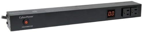 CyberPower PDU15M2F12R Metered PDU, 100-125V/15A, 14 Outlets, 1U Rackmount