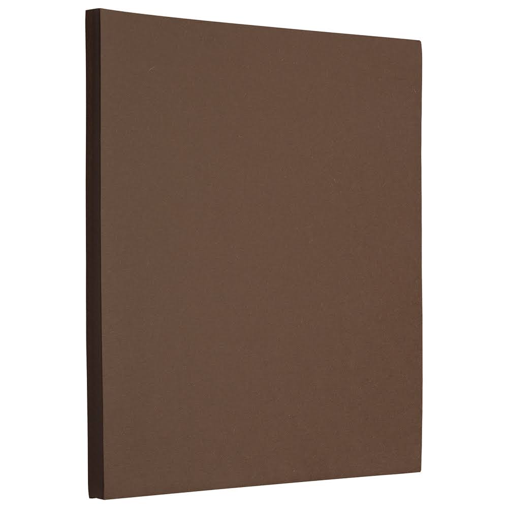 Jam Paper #10 Business Stationery Set, 4.125 x 9.5, Chocolate Brown Recycled, 50/Pack (303024457)