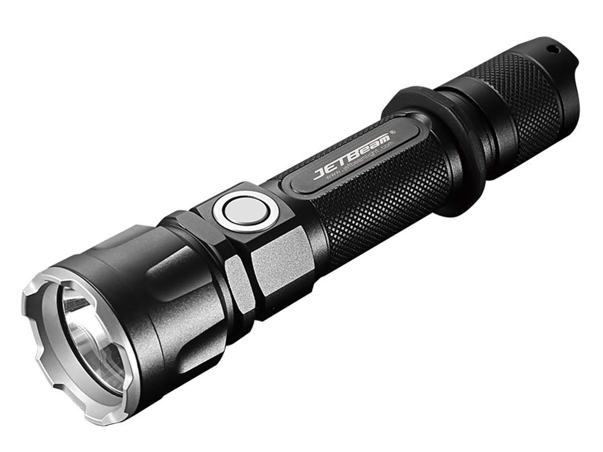 Jetbeam IIIMR Black Rechargeable LED Tactical Flashlight