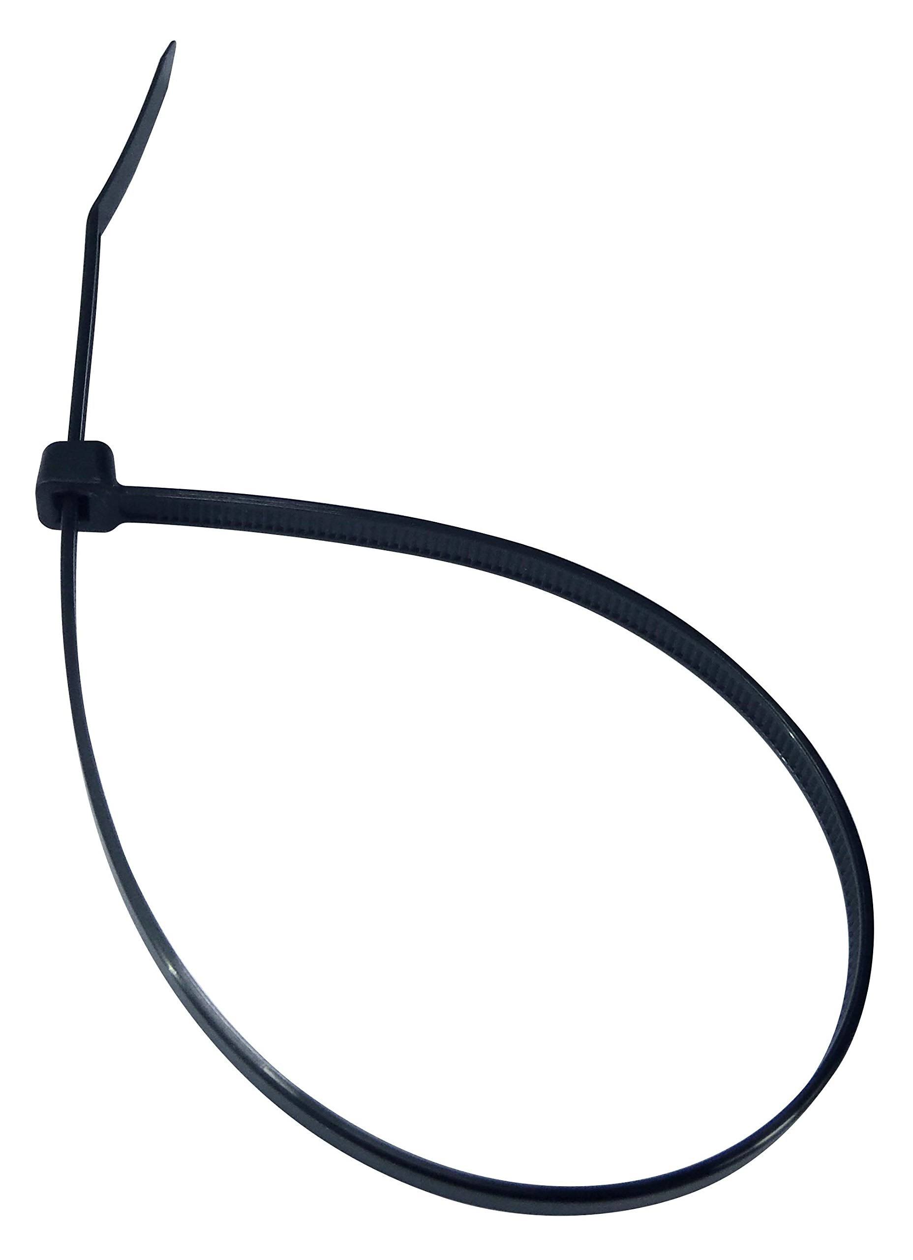 Cambridge Cable Ties 11x22 50 lbs 1000 Pcs, Standard Duty, UV Black