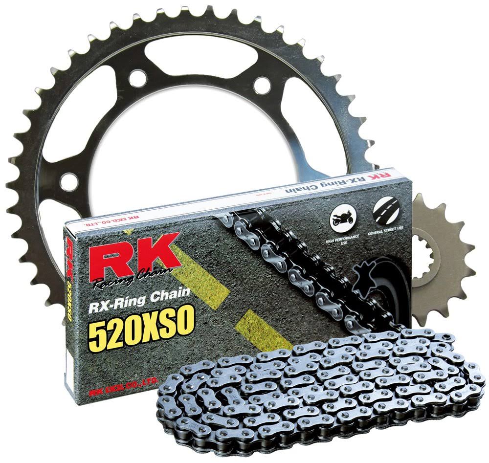 RK Racing Chain 3066-049s Steel Rear Sprocket and 520xso Chain 520 Steel Conversion Kit CK2152