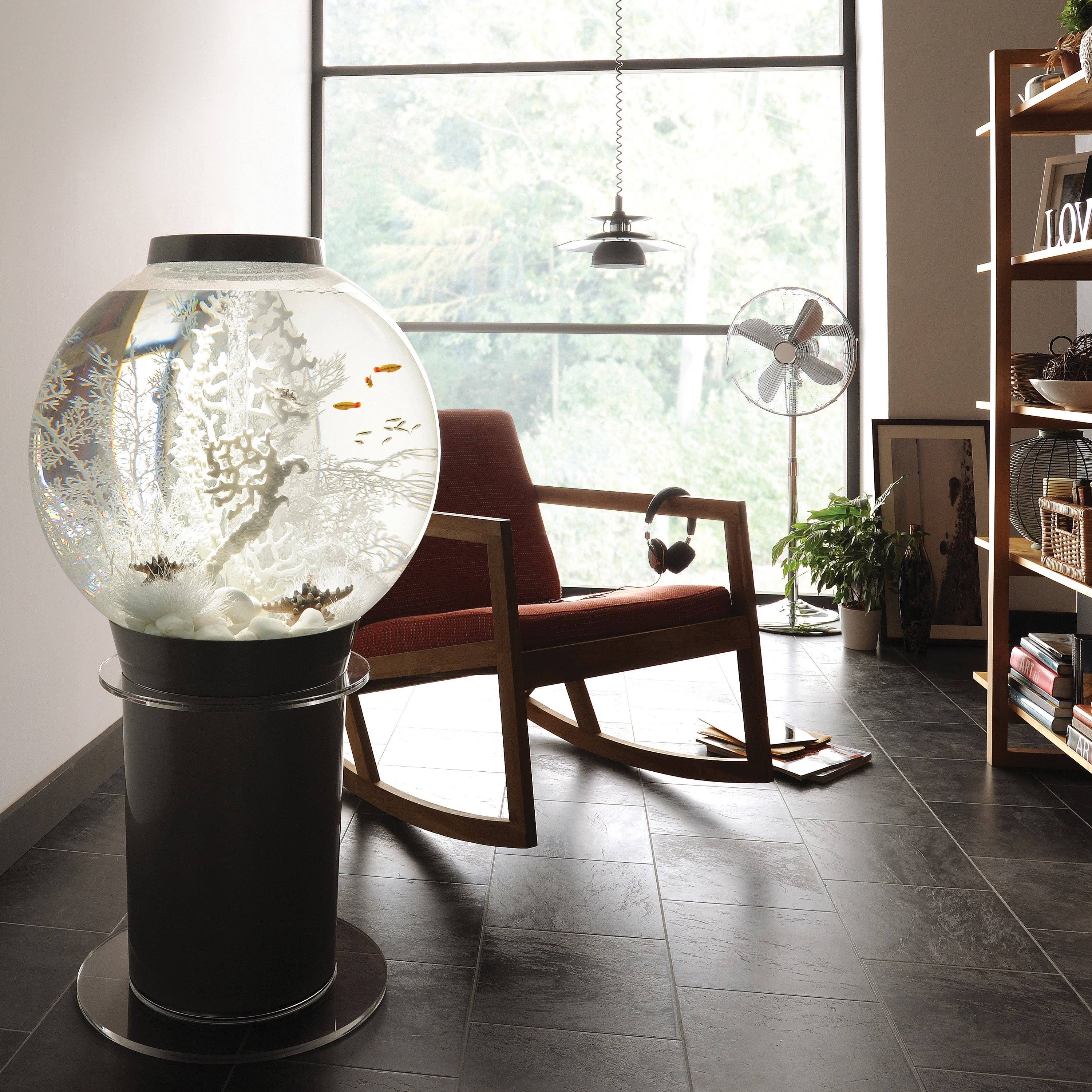 biOrb Classic 105 Liter Black/White Aquarium Stand