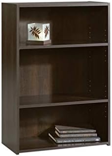 Scranton & Co 3-Shelf Wood Bookcase in Cinnamon Cherry Pack of 2