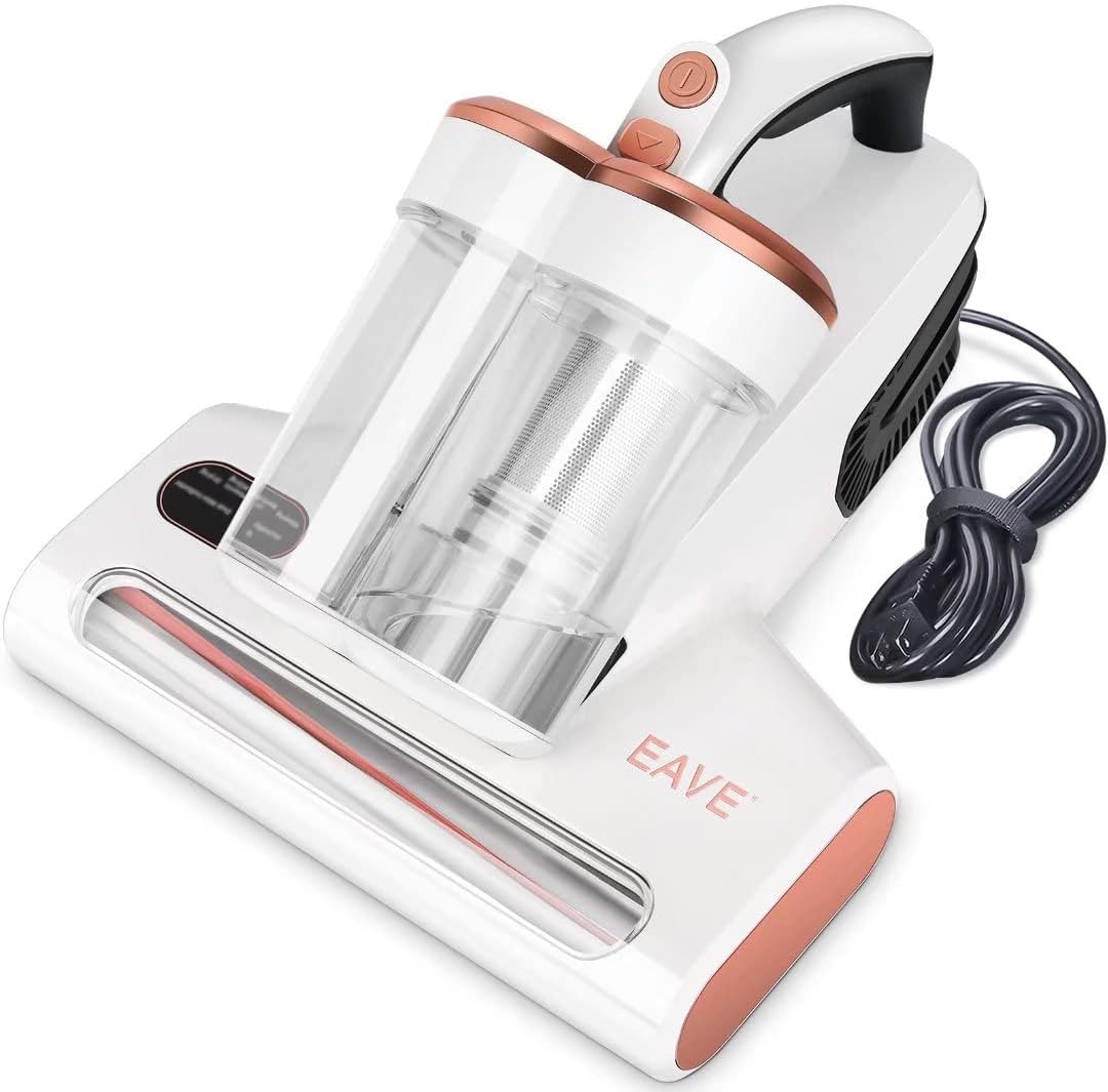 Bed Vacuum Cleaner, Mattress Vacuum Cleaner, 15KPa Strong Suction with Vibration & Drying Function, Handheld Vacuum for Bed, Mattress, Blanket, Pillow