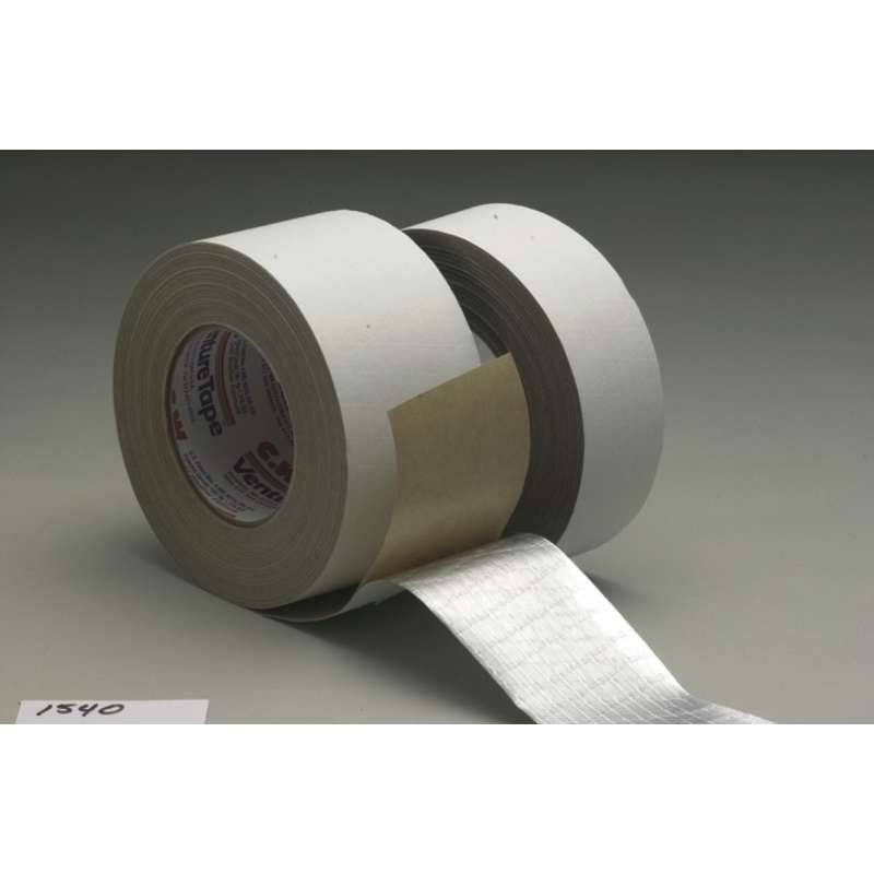3M 1540CW Venture Tape ASJ Facing Tape White, 3 in x 500 yd, 2 per Case
