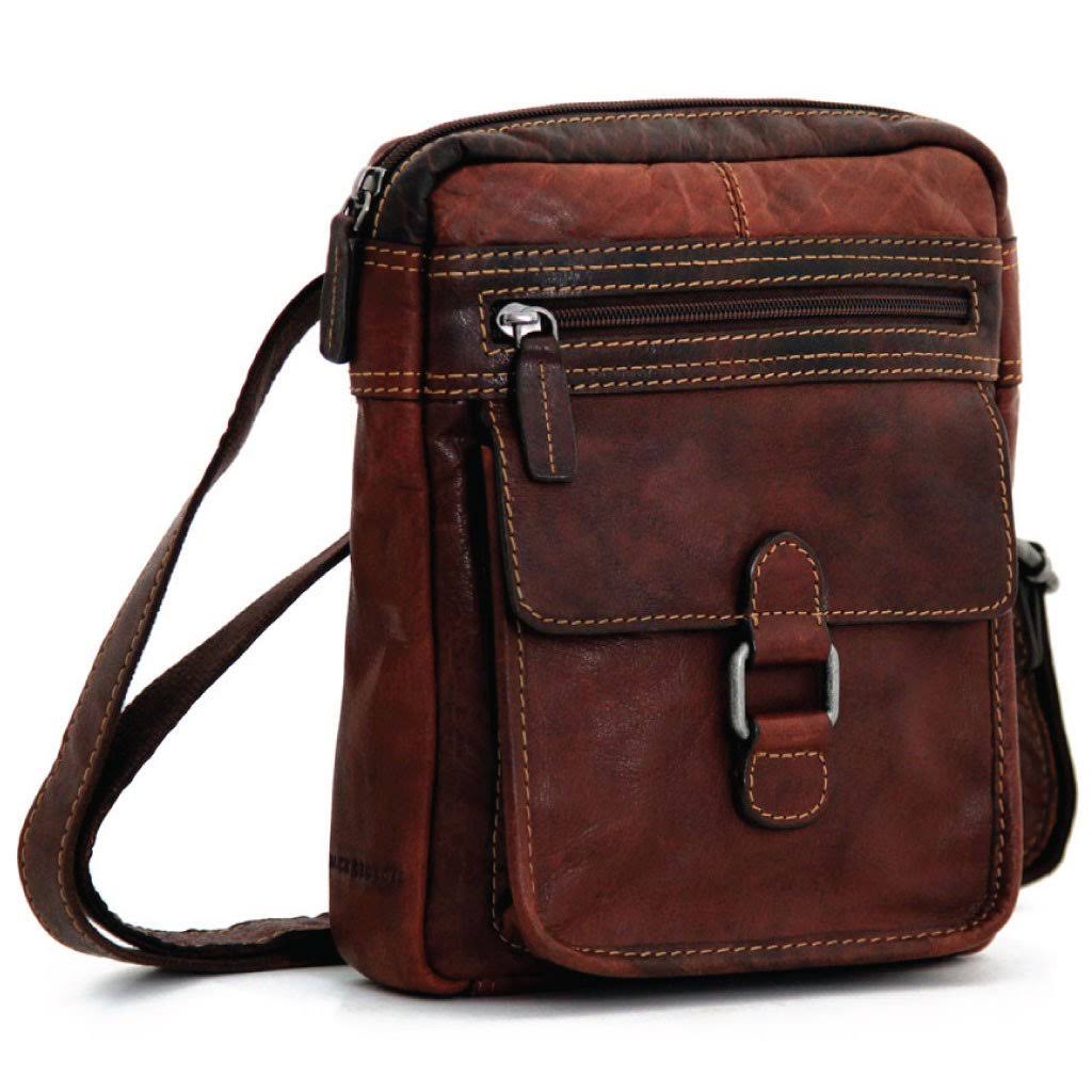 Jack Georges Voyager Crossbody (Brown)