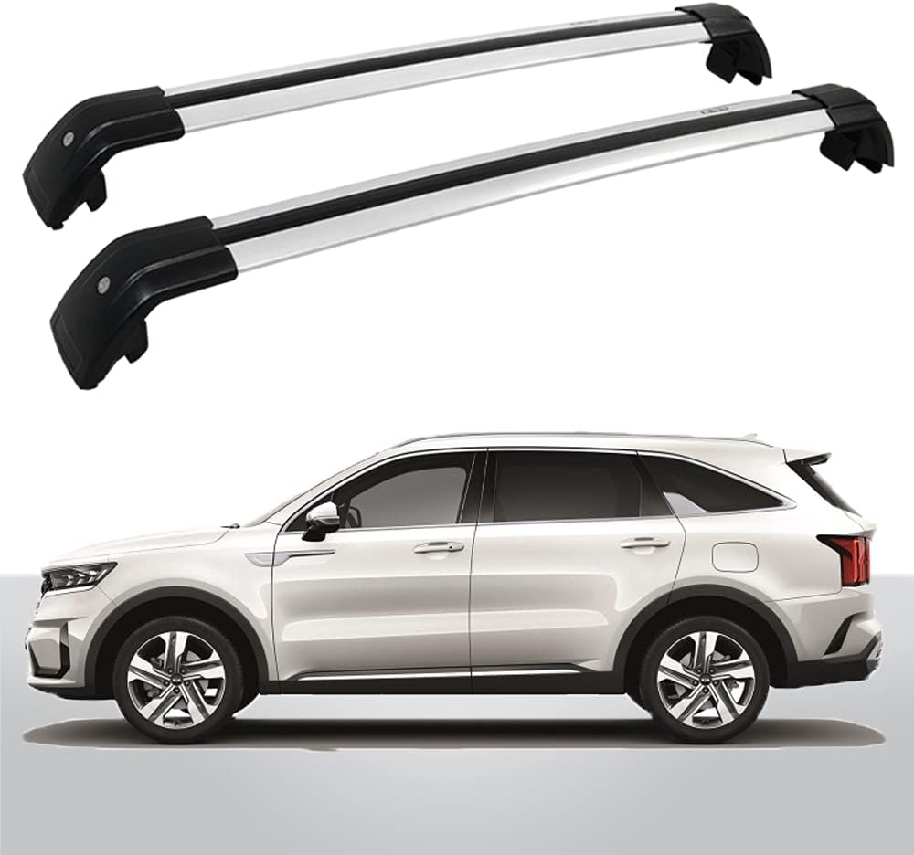 EZREXPM Roof Rack Cross Bars Fit for Kia Sorento 2016 2017 2018 2019 2020 2021 2022 Cargo Carrier Crossbar Accessories (Don't FIT for KIA Sorento X-LINE)