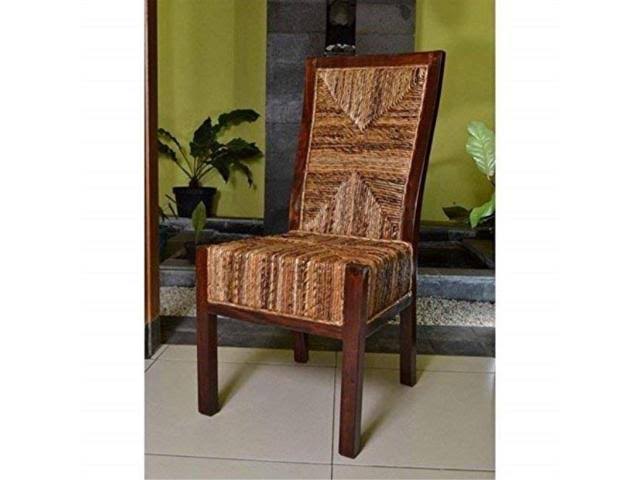 International Caravan Dallas Abaca Weave Dining Chair - Set of 2