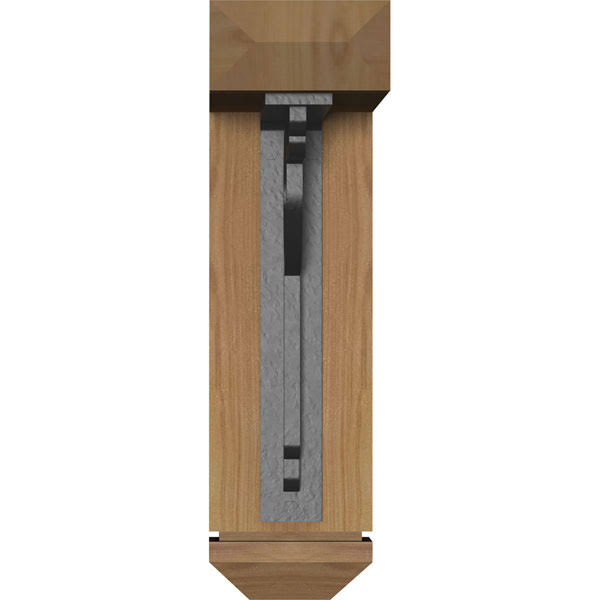 Ekena Millwork 3 1/2x22W x 11 1/2x22D x 14x22H Maria Arts u0026 Crafts Ironcrest Smooth BRACKET, Western Red Cedar (1 1/2x22W x