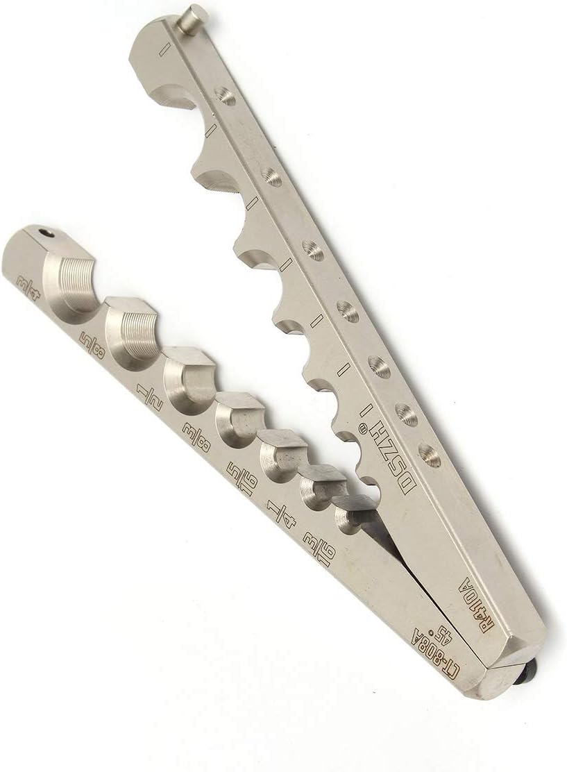 Flaring Tools Update Eccenteic 45-Degree Cone Ratchet Tubing Flaring Tool HVAC Refrigeration Tools for Copper Pipe Flaring O.D.5/16，1/4,3/8,1/2,5/8,3/4 Inch By VSOON