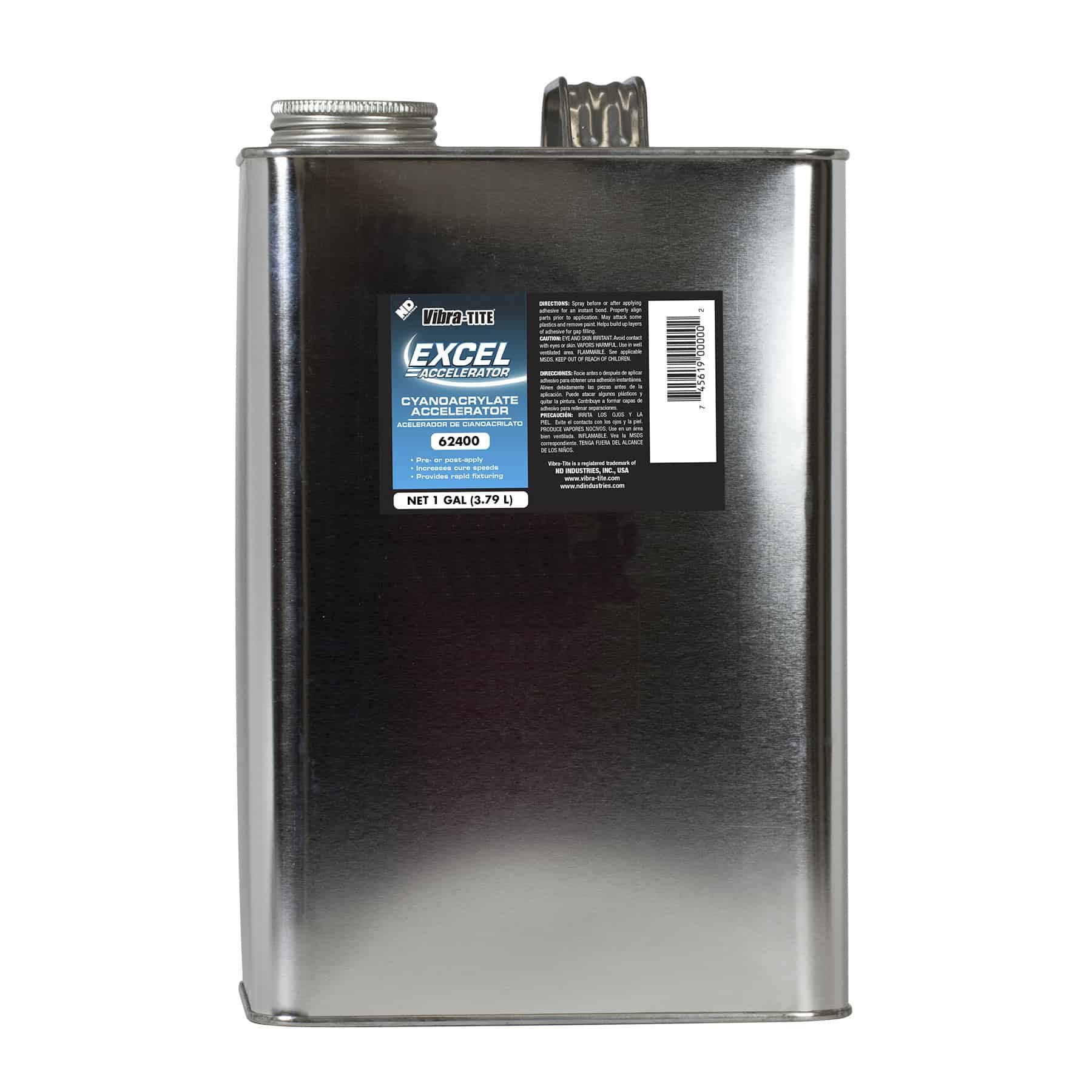 Vibra-Tite 62400 Accelerator,1 gal. Can,Isopropanol-Based