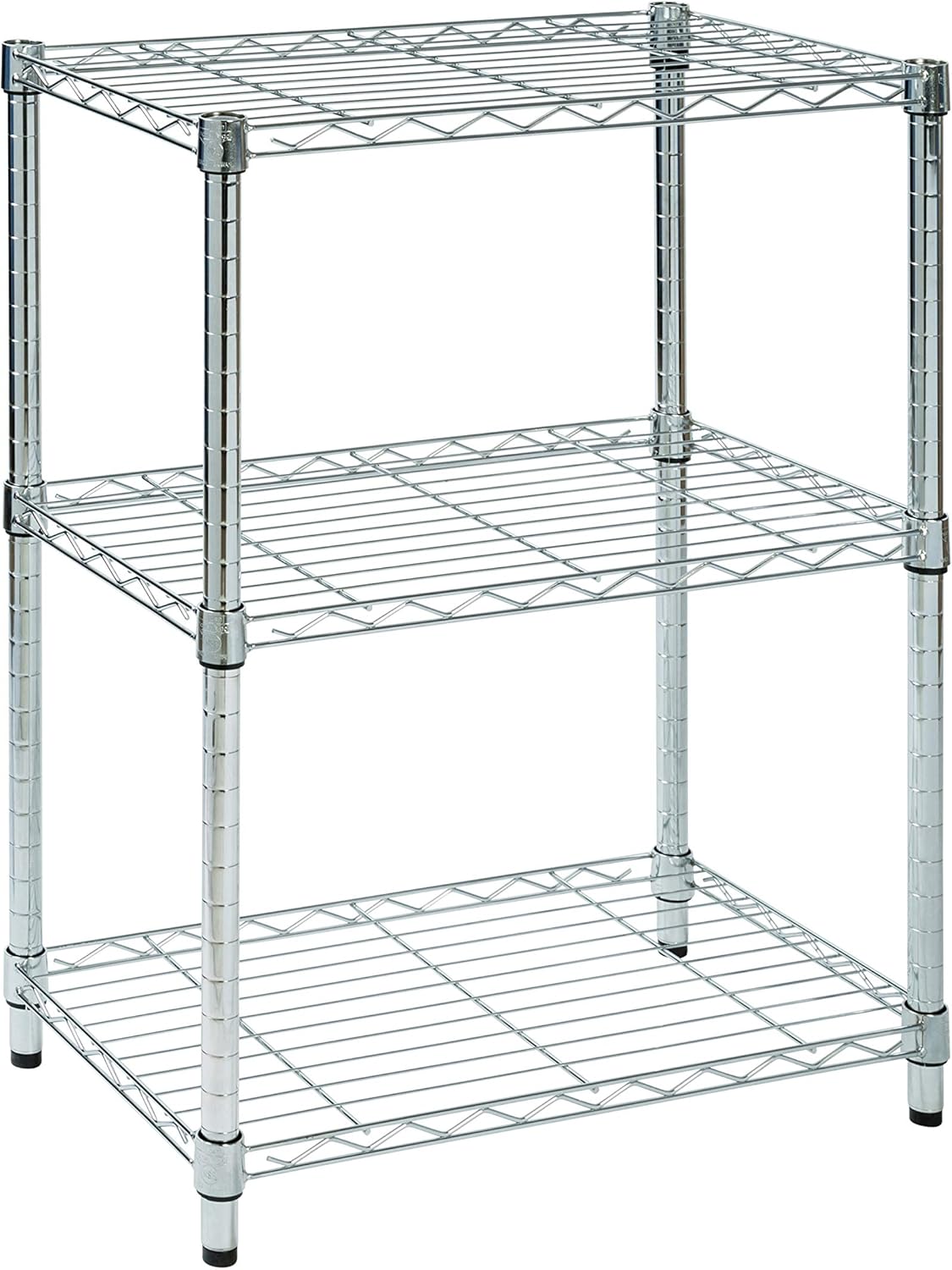 5-Tier Chrome Heavy-Duty Adjustable Shelving Unit with 200-lb Per Shelf Weight Capacity