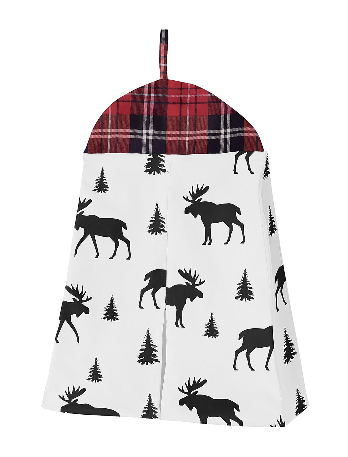 Grey, Black and Red Woodland Plaid and Arrow Rustic Patch Baby Boy Crib Bedding Set by Sweet Jojo Designs - 4 Pieces - Flannel Moose Gray