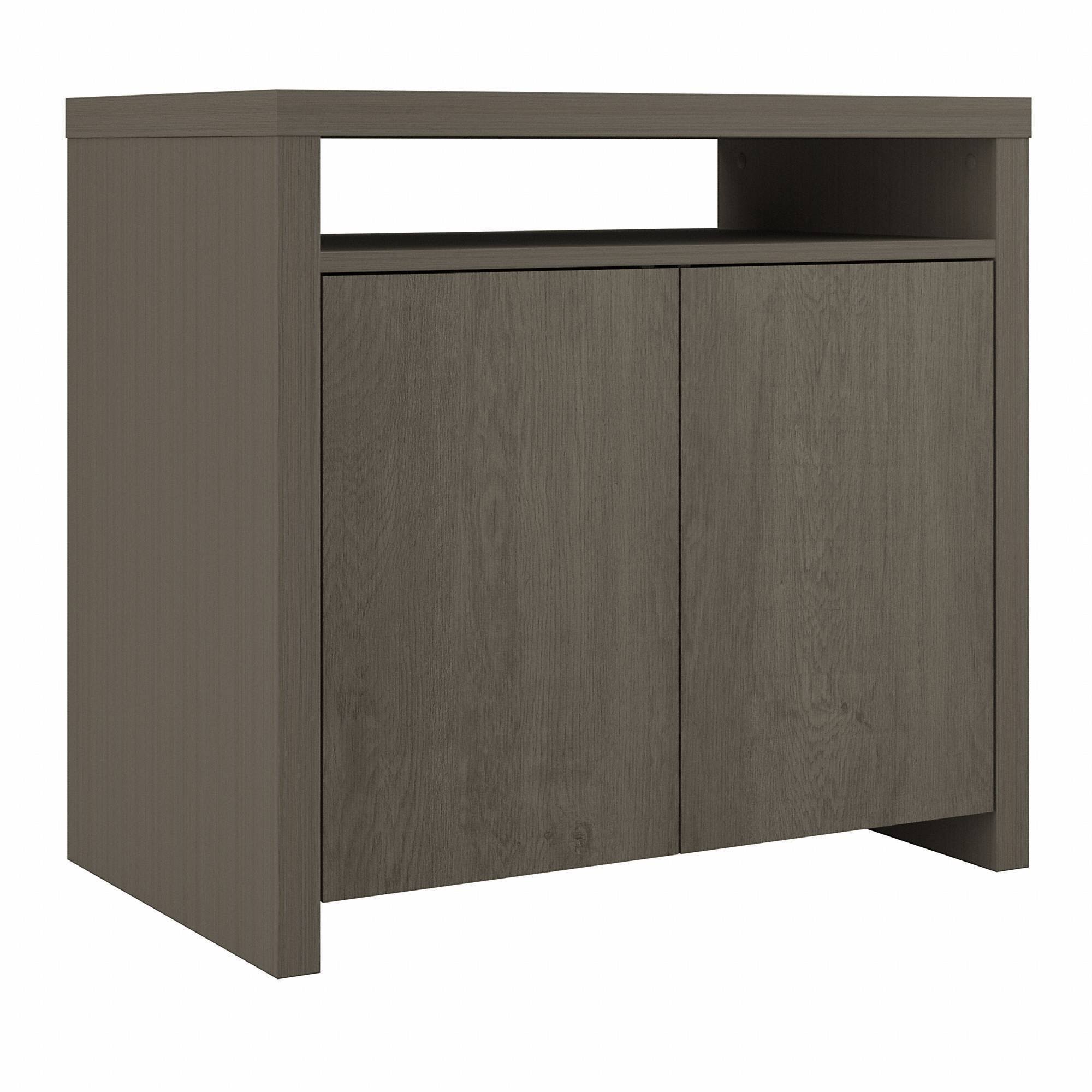 Bristol Accent Storage Cabinet with Doors in Restored Gray Bush