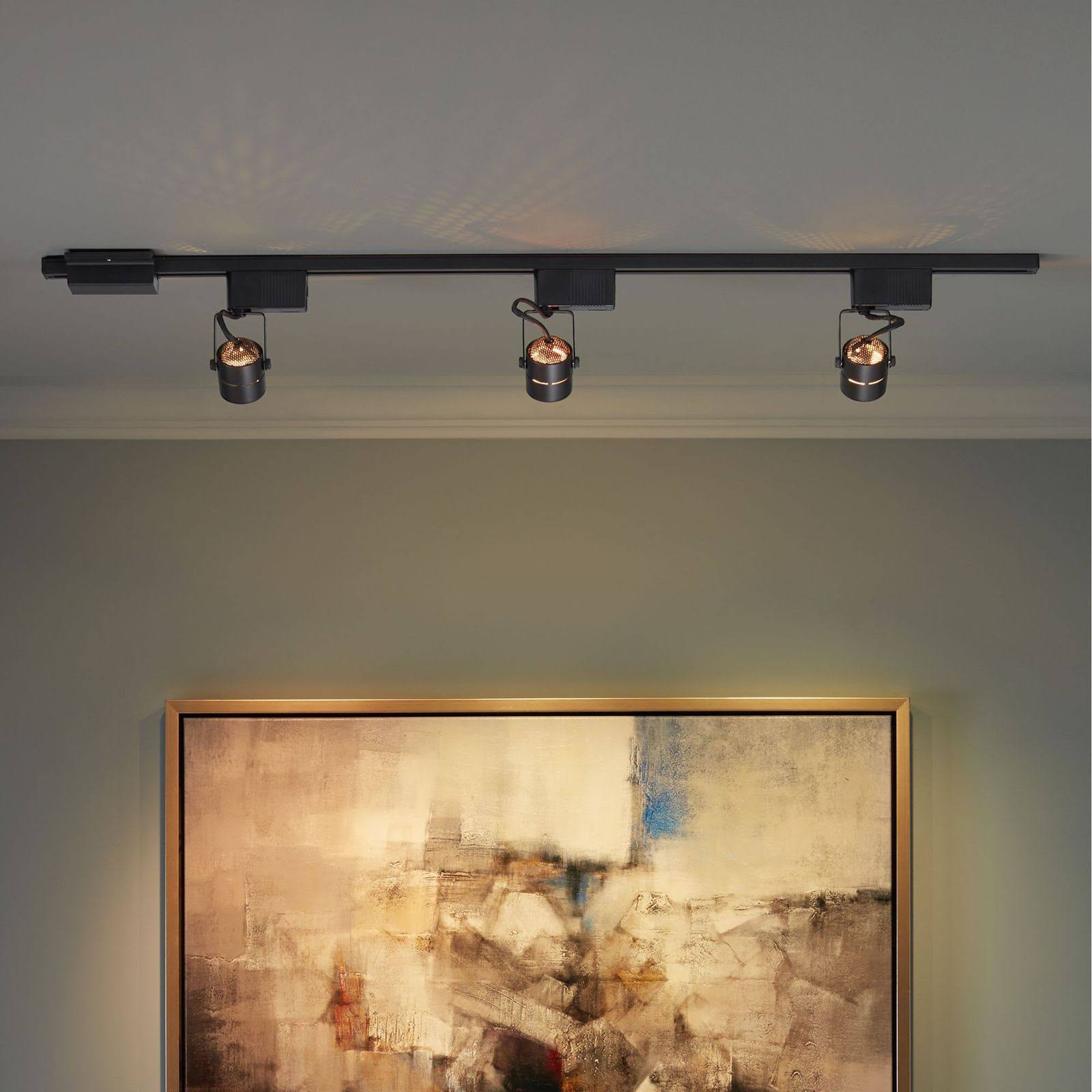 Pro Track Black 150 Watt 3-Light Linear Track Kit