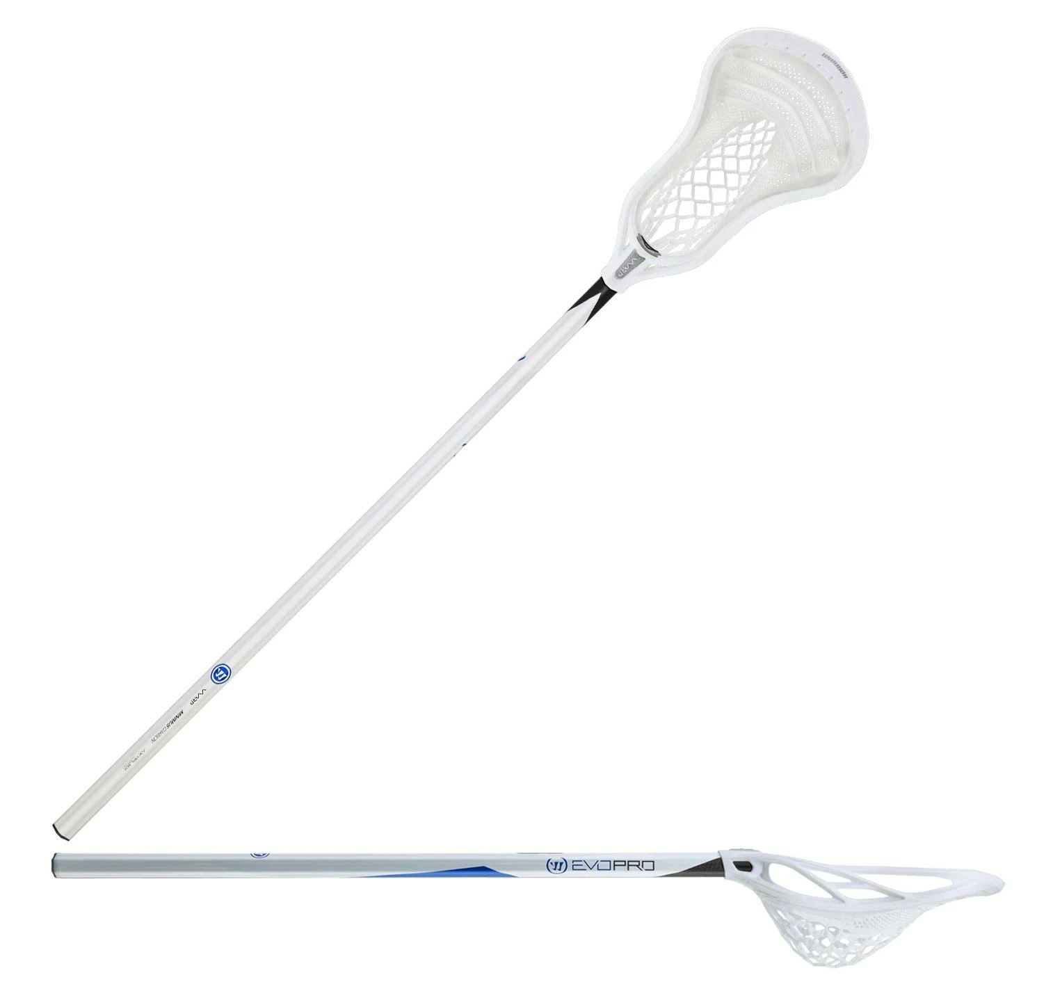 Warrior Evo Warp Pro 2 Lacrosse Complete Stick - White
