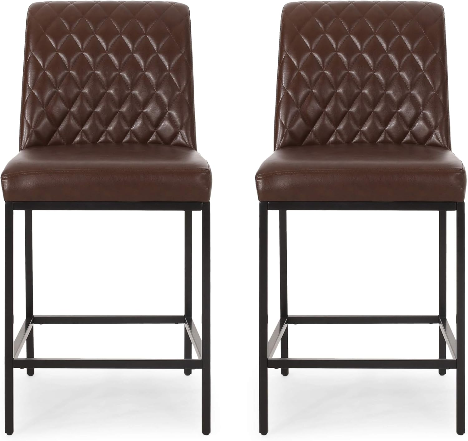 Christopher Knight Home Osgood Counter Stool, Midnight Black + Black