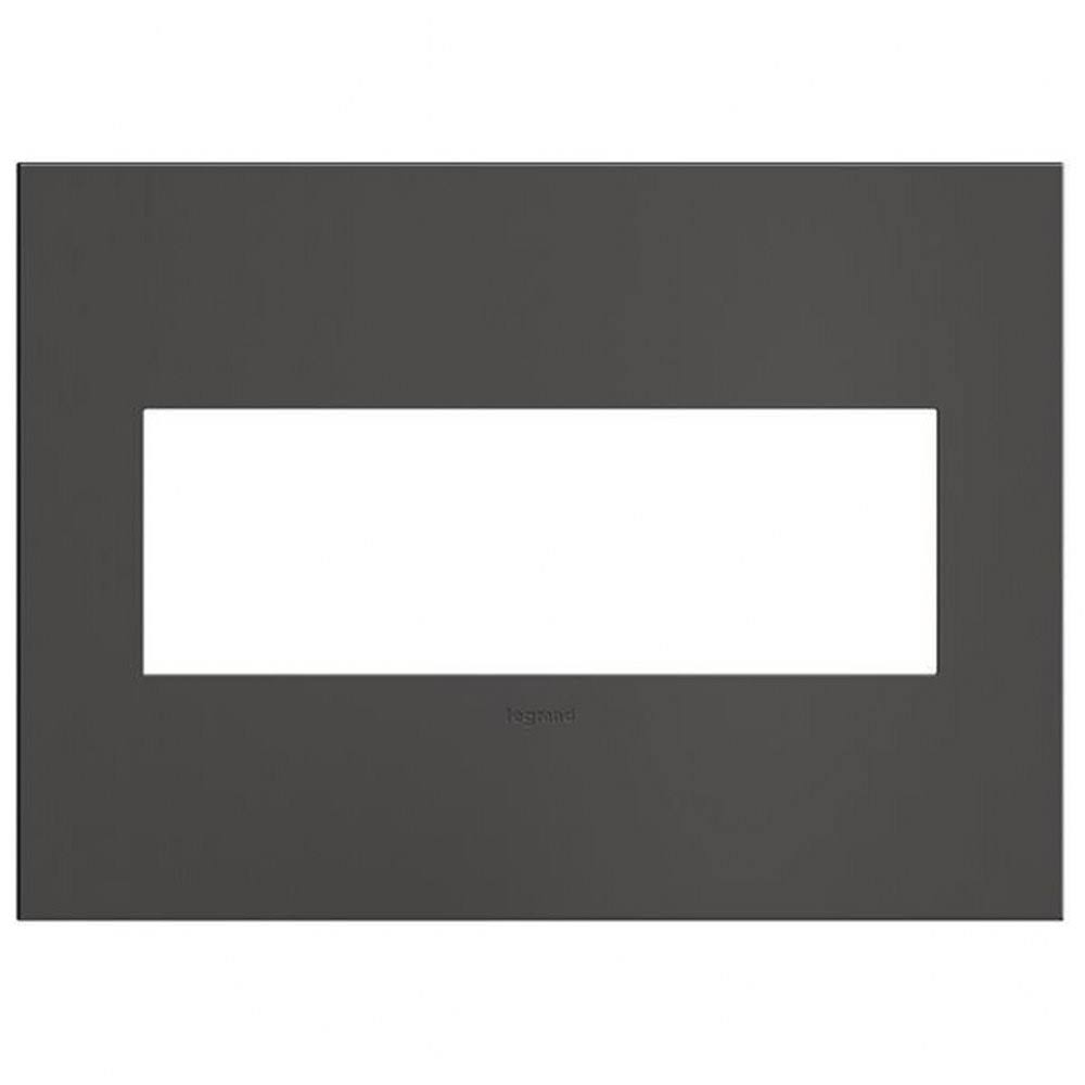 Legrand - AWC3GBBN4 - 3-Gang Wall Plate - Adorne - Brushed Black Nickel