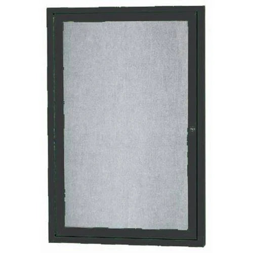 Aarco Products ODCC2418RBK 1-Door Outdoor Enclosed Bulletin Board - Black