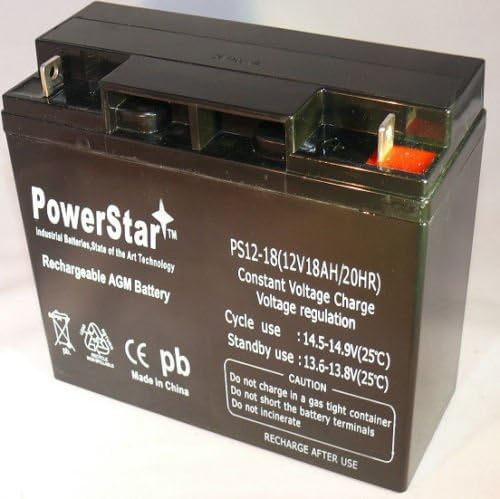PowerStar&laquo; 12V 18AH UPS Battery Replaces Vision CP12180D, CP 12180D