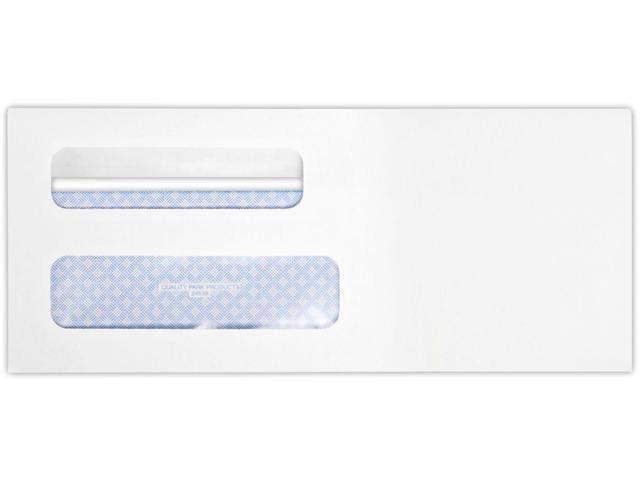 Lux #8 5/8 Double Window Envelope (3 5/8 x 8 5/8) 500/Pack, White Wove w/ Redi-Seal (24539-500)