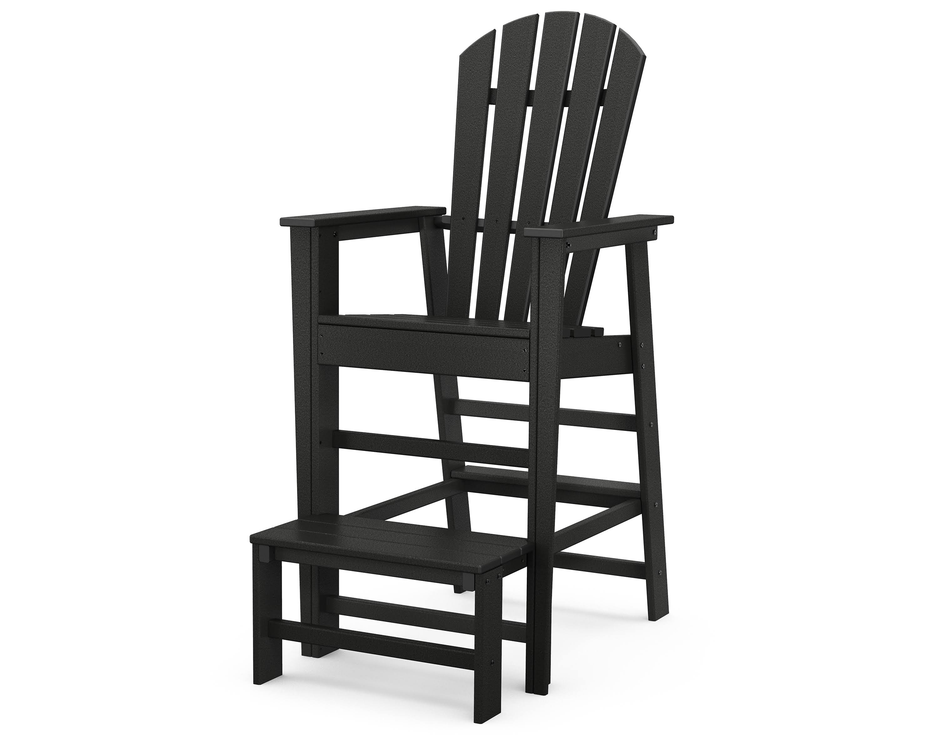 POLYWOOD South Beach Black Lifeguard Chair