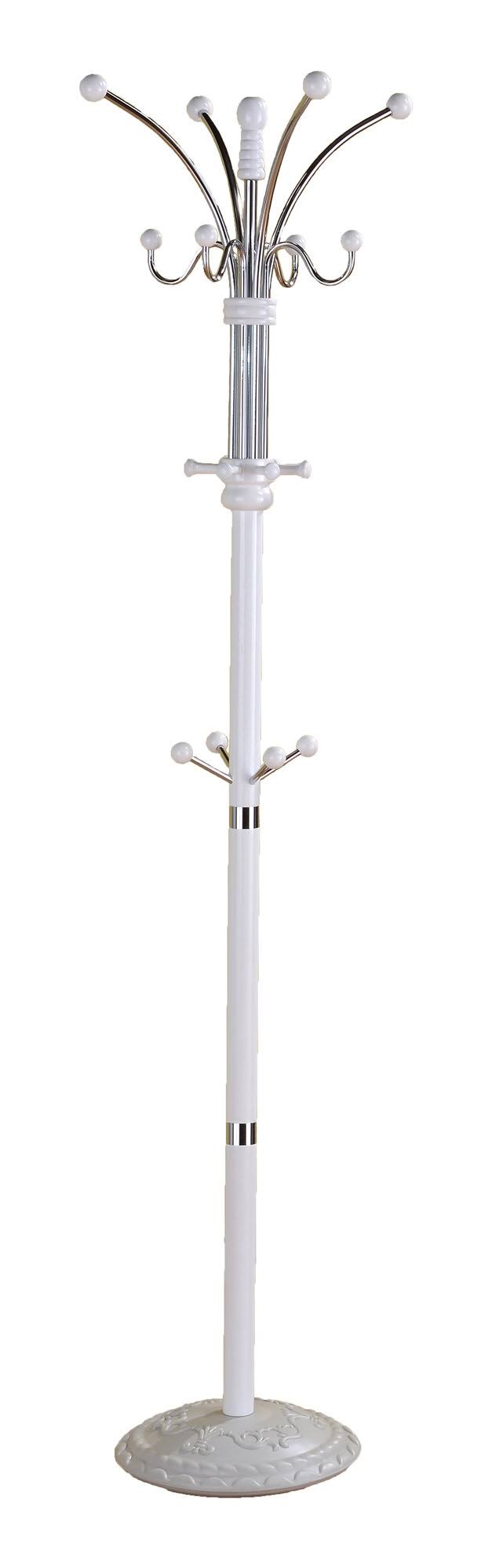 Ebern Designs Cashion Coat Rack Color: White