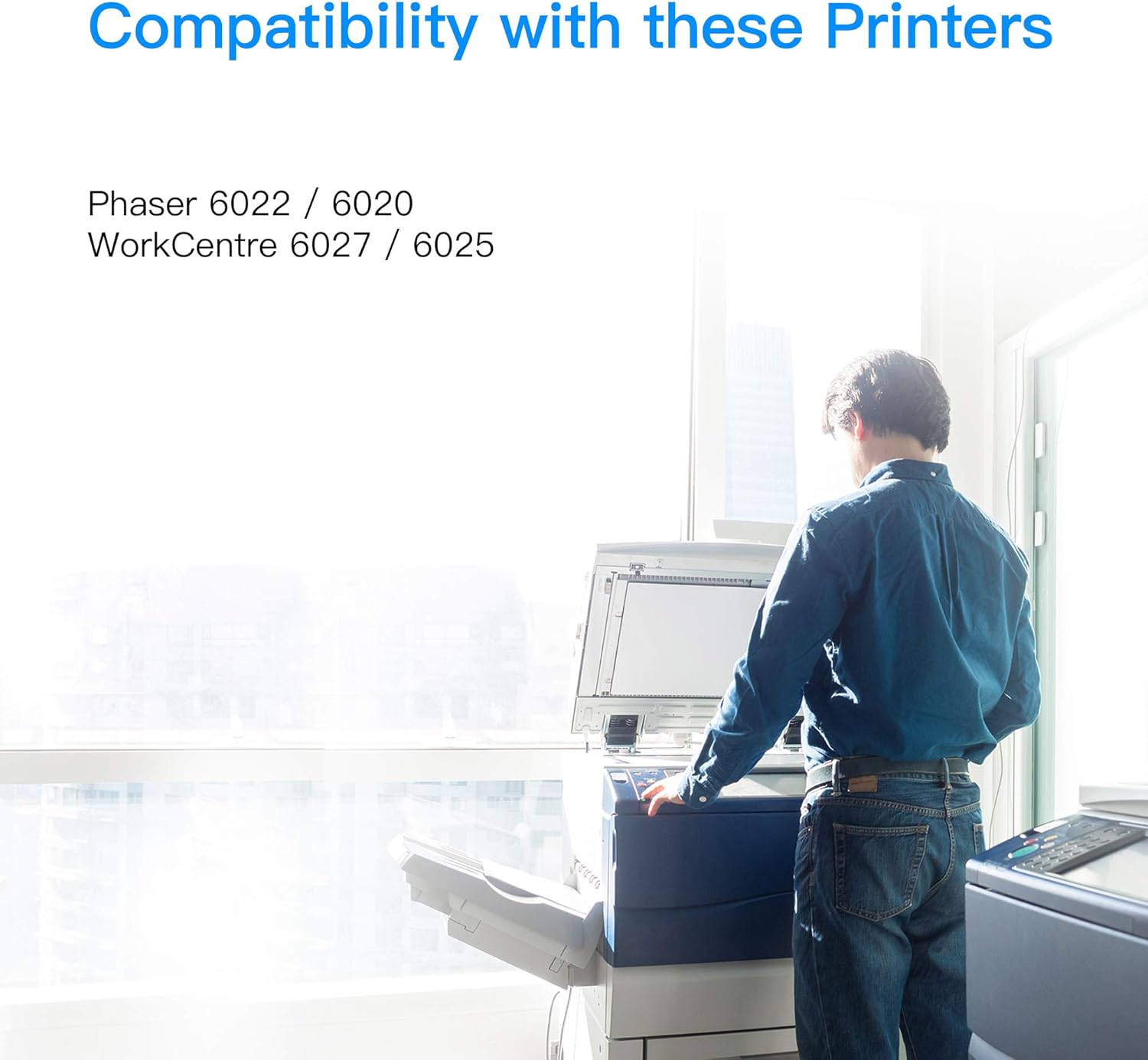 LxTek Remanufactured Toner Cartridge Replacement for Xerox WorkCentre 6027 6025, Phaser 6022 6020 (1 Black 106R02759, 1 Cyan 106R02756, 1 Magenta 106R02757, 1 Yellow 106R02758, 4 Pack) Pack of 2