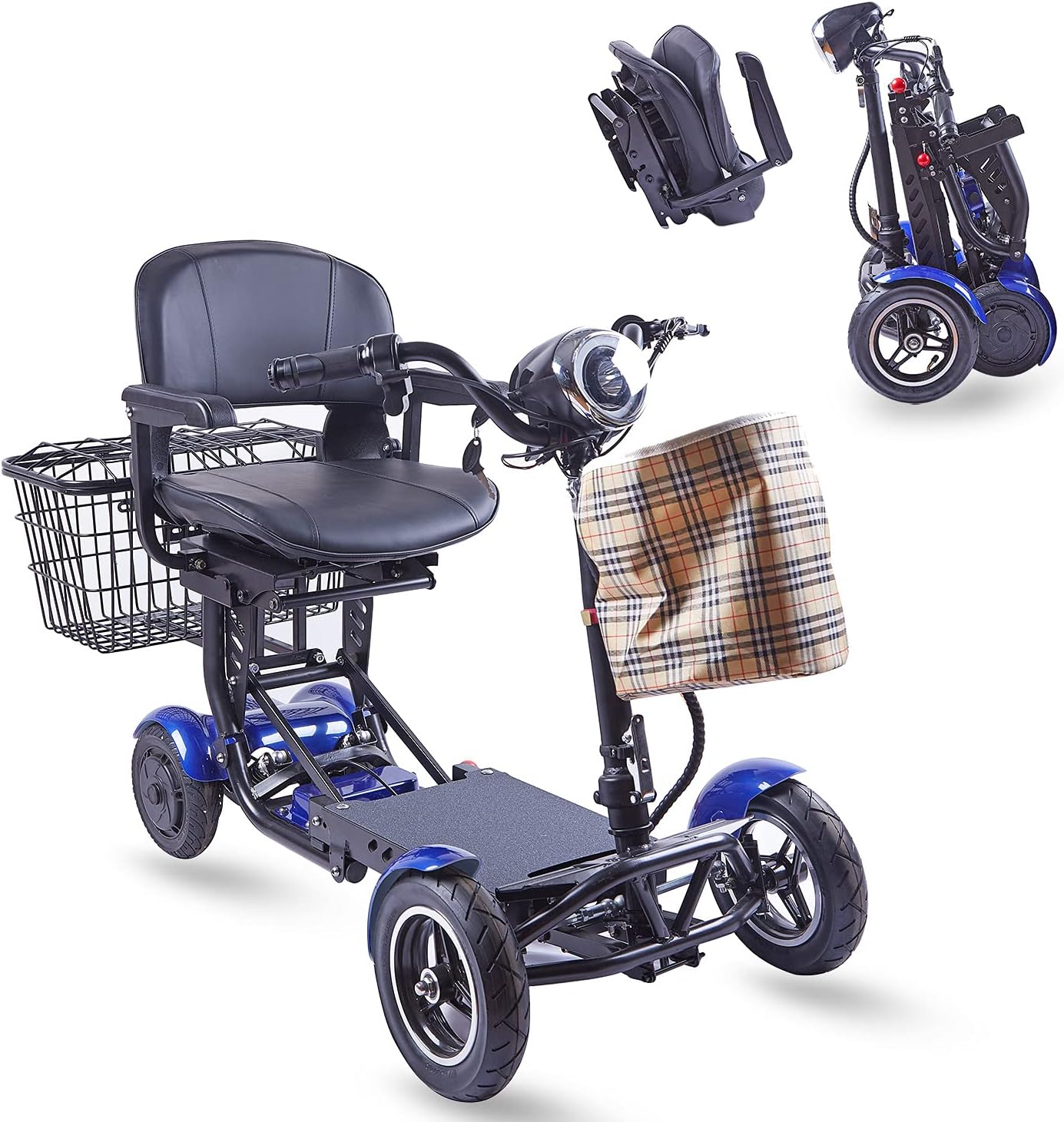 ActiWe Mobility Scooters for Seniors - Electric Powered Motorized Transformer 4 Wheel Scooter for Adults - All Terrain Folding Mobility Scooter for Adults