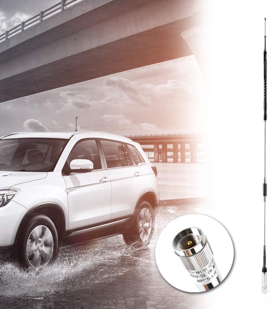 Quad Band Mobile Radio Antenna 10m/6m/2m/70cm 29MHZ/50MHZ/144MHZ/430MHZ for YAESU FT-8900R TYT TH-9800 QYT KT-980 Plus KT-8900 KT-7900D Pack of 2