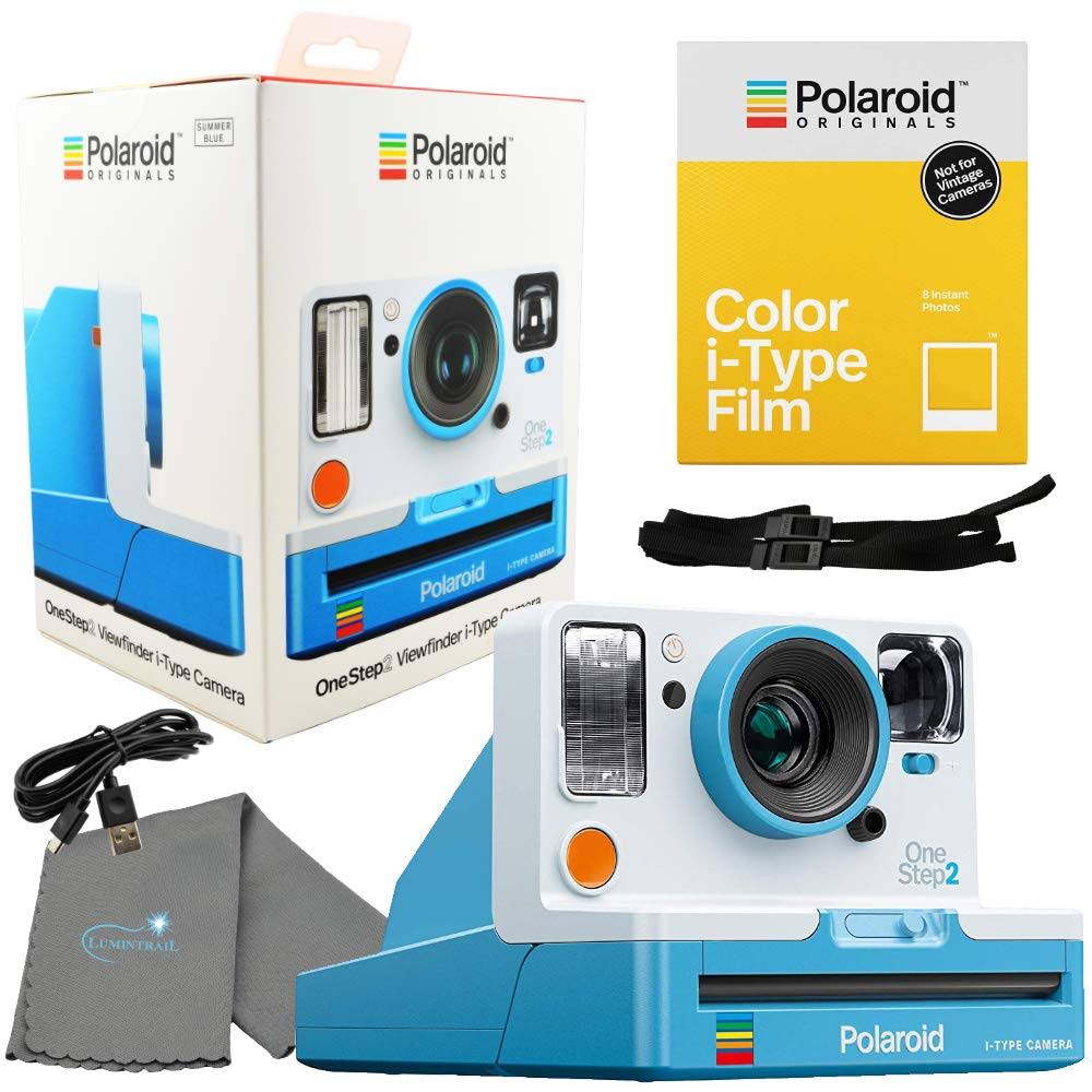 Polaroid OneStep 2 Viewfinder i-Type Camera 9016 Summer Blue Bundle with A Color i-Type Film Pack 4668 (8 Instant Photos) and A