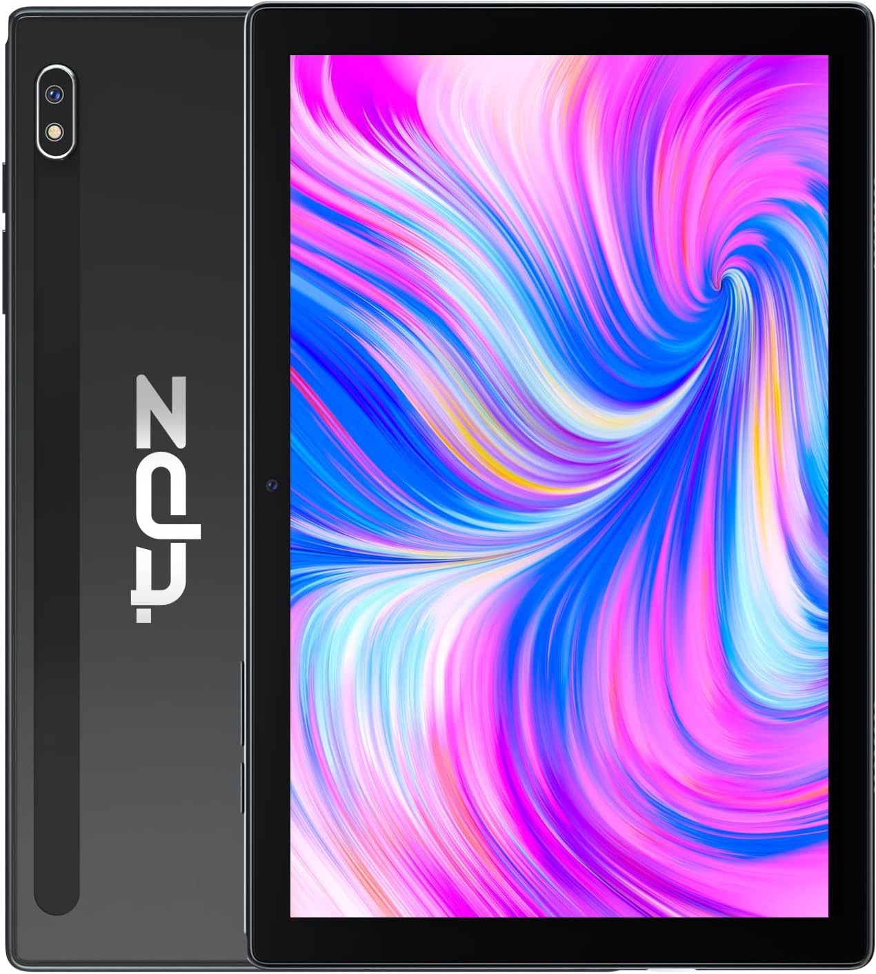 Tablet 10 inch, Android 10.0 Tablets with 32GB Storage, Google Tablet with 2MP+8MP Dual Camera, 1280×800 IPS Display, WiFi, Bluetooth, 6000 mAh Battery, Support Wireless Mouse & Keyboard - Black