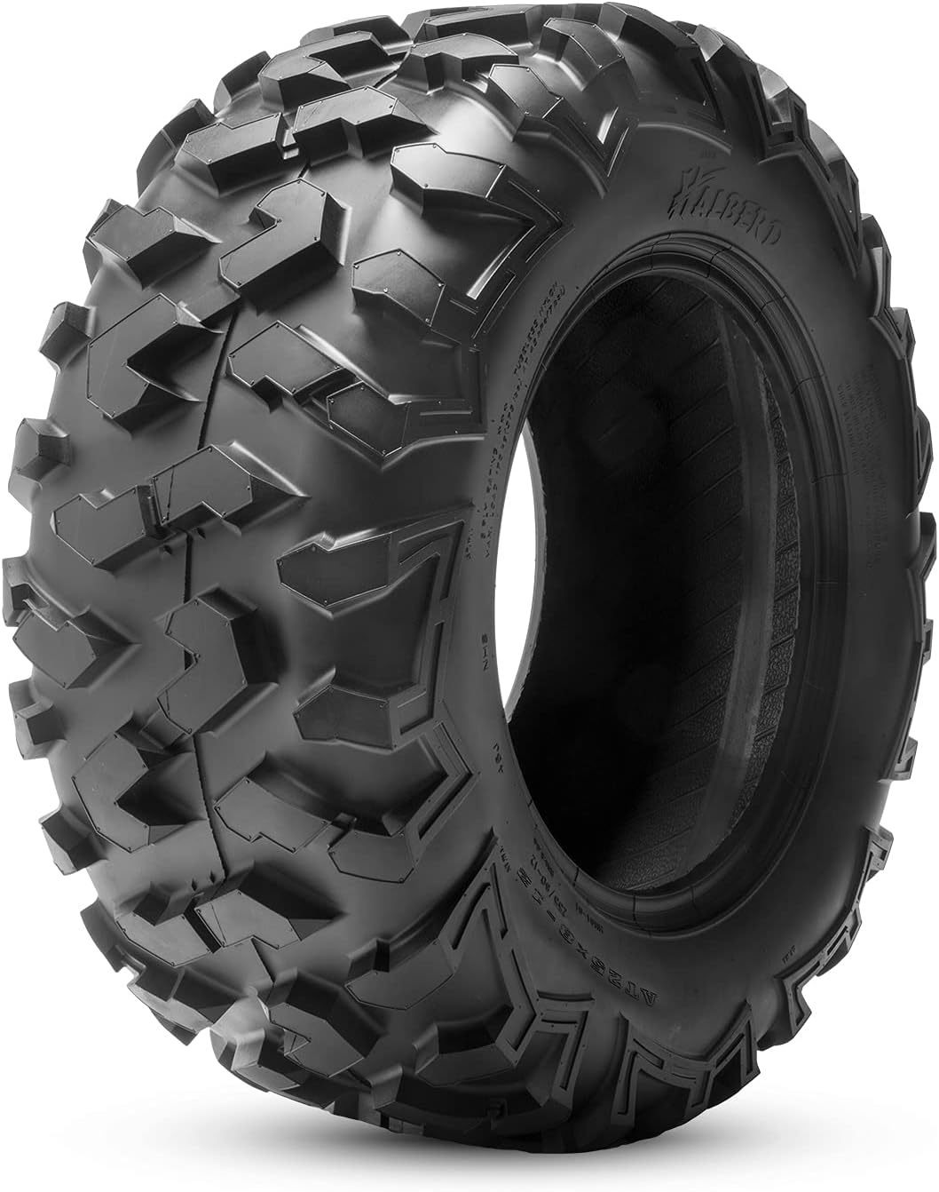 HALBERD 6PLY ATV Tires, 25x10-12 ATV Tires, 6PR All Terrain 25x10x12 Trail Sand ATV UTV Off-Road Tires | 17mm Tread Depth(Pack of 1, Tubeless)