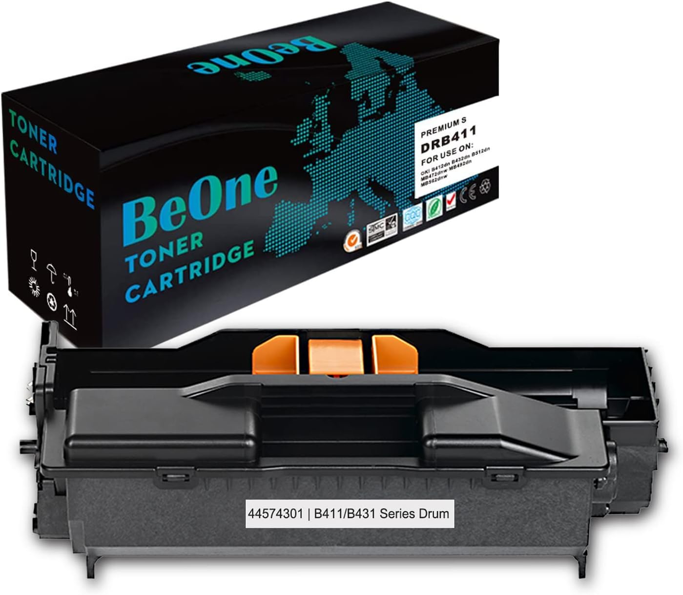 BeOne Compatible OKI 44574301 B411 B431 B412 B432 B461Drum Unit (1 Pack) for OKI B412dn B432dn B512dn MB472dnw MB492dn MB562dnw