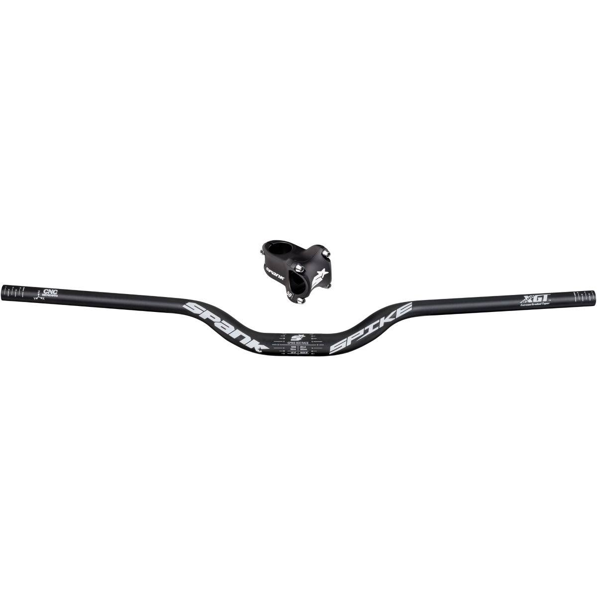 Spank Spike 800 Race Bar with Race 2 Stem - Stem Length: 50mm - Black-Grey
