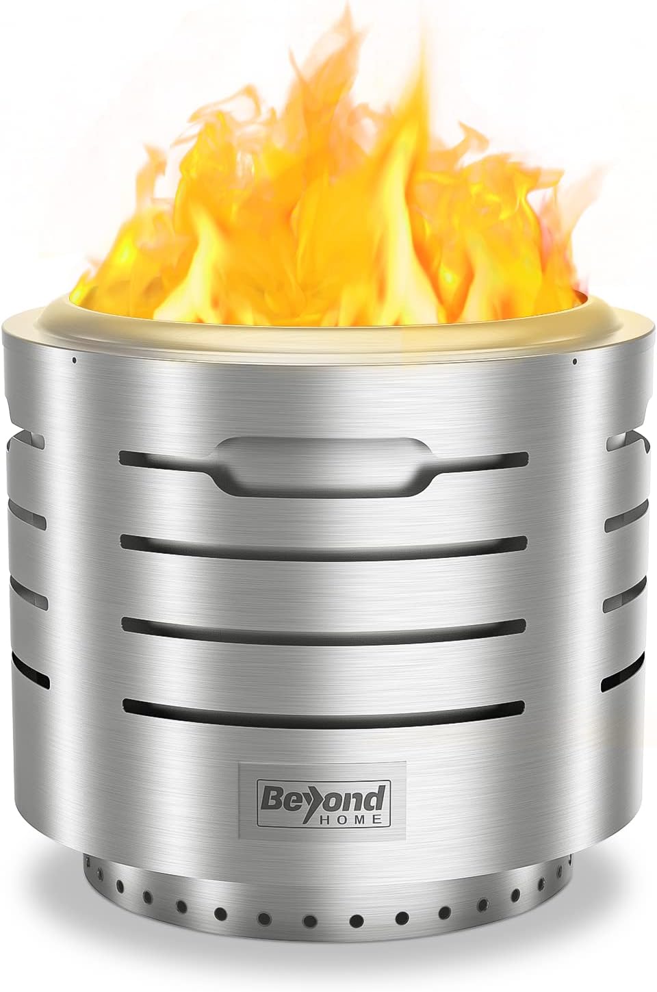 BeyondHOME Smokeless Fire Pit, Bonfire Fire Pit for Wood Burning, 19.3