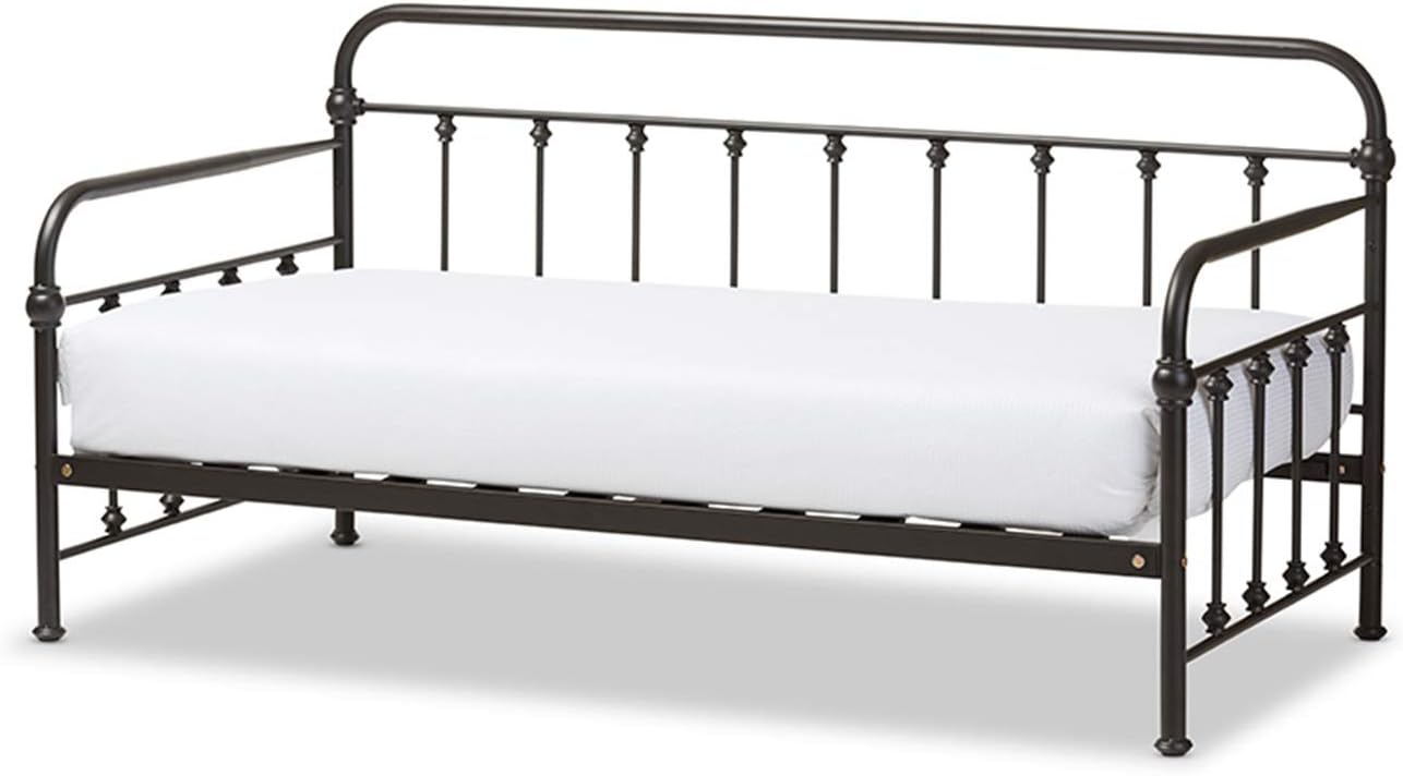 Baxton Studio Elsie Metal Daybed Black