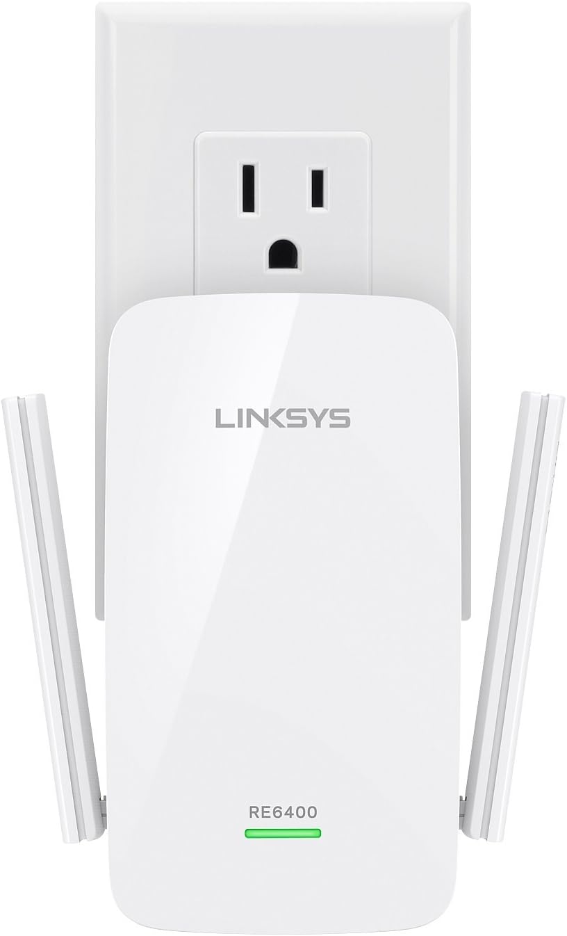 Linksys AC1200 Boost EX Dual-Band Wi-Fi Range Extender (RE6400)