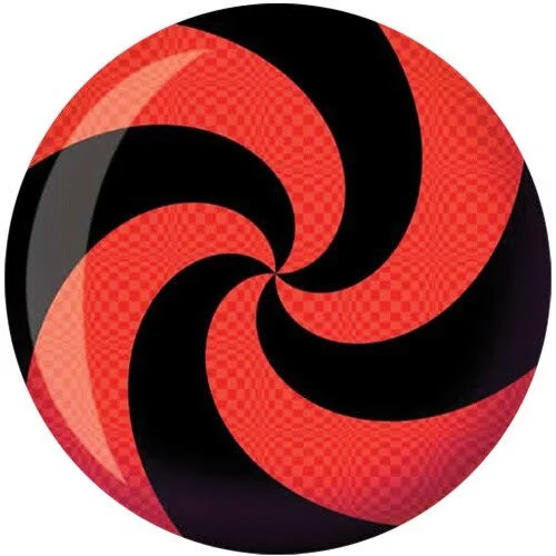 Brunswick Spiral Red/Black Glow Viz-A-Ball