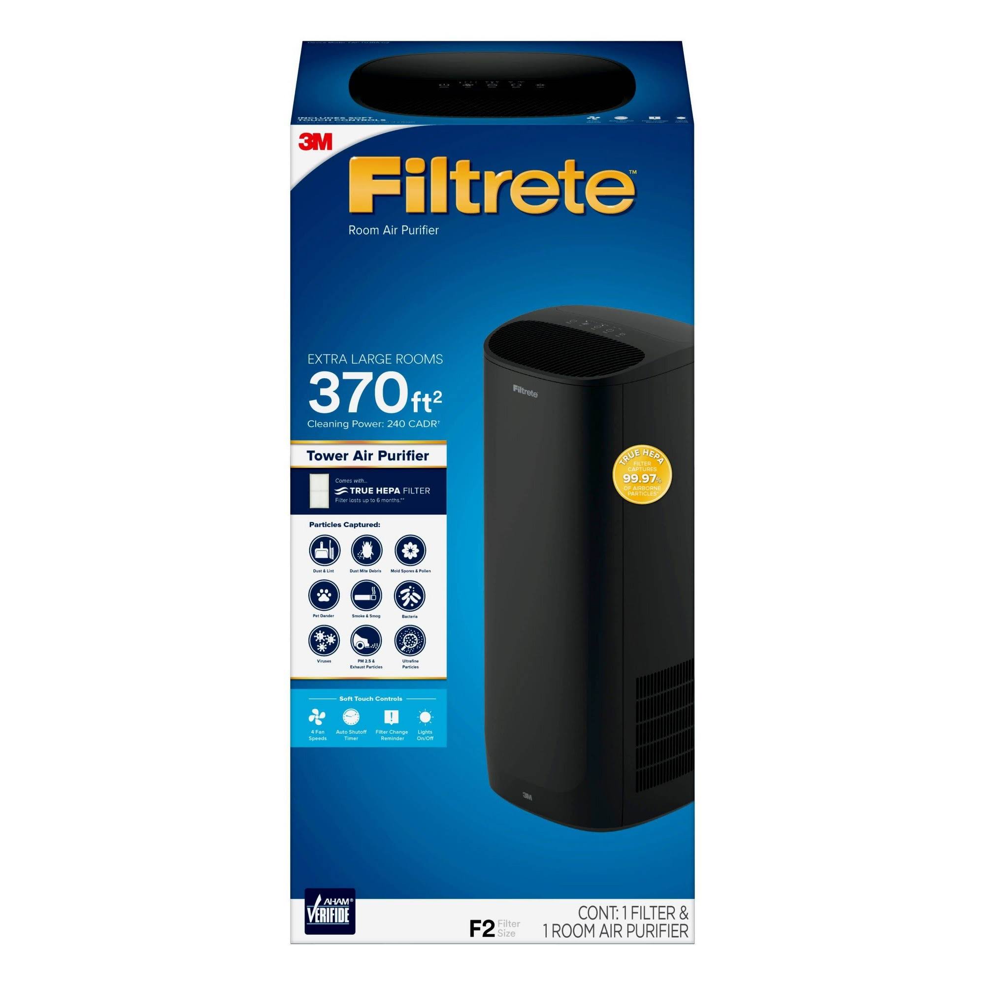 Filtrete Air Purifiers FAP-T03BA-G2 Tower Room Air Purifier Black - Extra Large